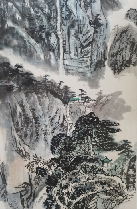古玩字畫已故山東藝術(shù)學(xué)院黨委書記老中美協(xié)會員徐金堤泰山松風(fēng)拍賣,當(dāng)前價格6000元