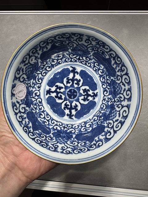 古玩陶瓷青花粉彩榮之固本碗真品鑒賞圖