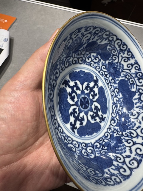 古玩陶瓷青花粉彩榮之固本碗真品鑒賞圖