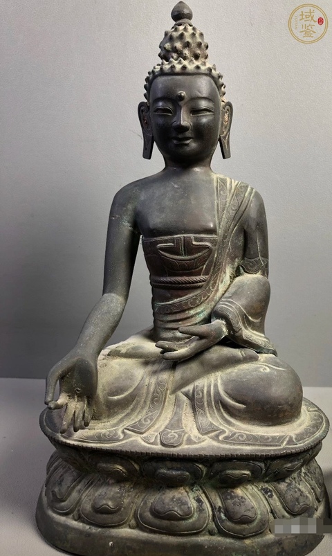 古玩銅器銅釋迦摩尼真品鑒賞圖
