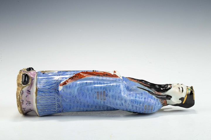 古玩陶瓷民國·粉彩呂洞賓塑像真品鑒賞圖