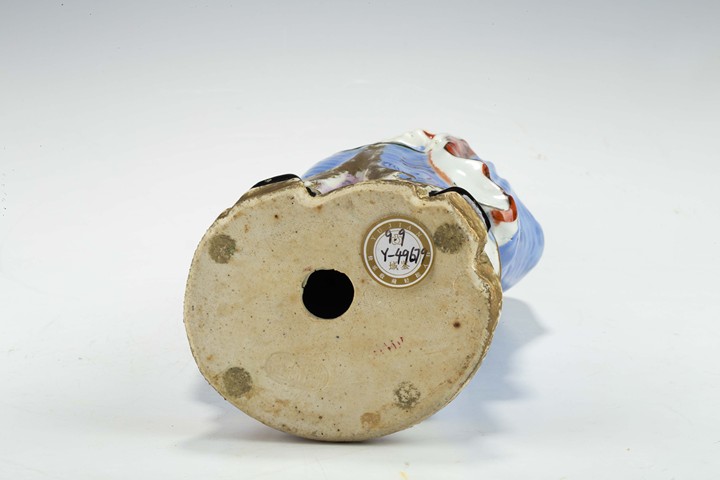 古玩陶瓷民國·粉彩呂洞賓塑像真品鑒賞圖