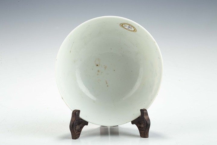 古玩陶瓷清末民初·青花花卉紋碗拍賣(mài)，當(dāng)前價(jià)格1500元