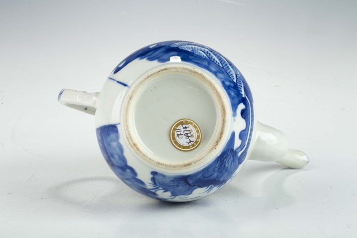 古玩陶瓷清晚·青花山水人物紋壺拍賣，當前價格0元