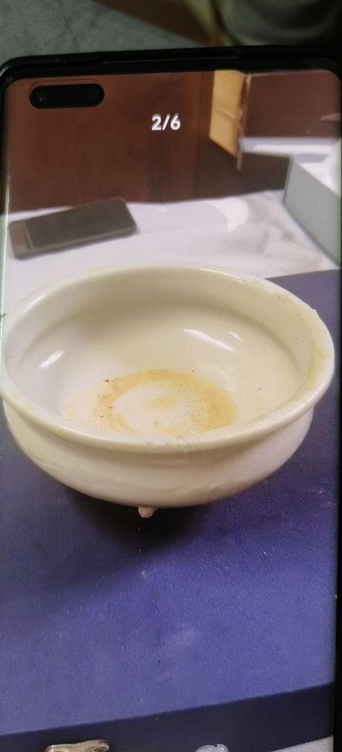 古玩陶瓷明代中晚期三足香爐真品鑒賞圖