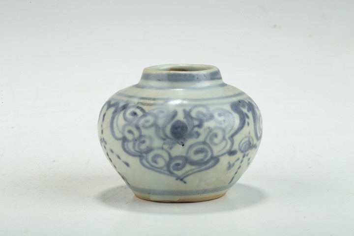 古玩陶瓷明中·青花如意花卉紋水呈拍賣,當前價格752元