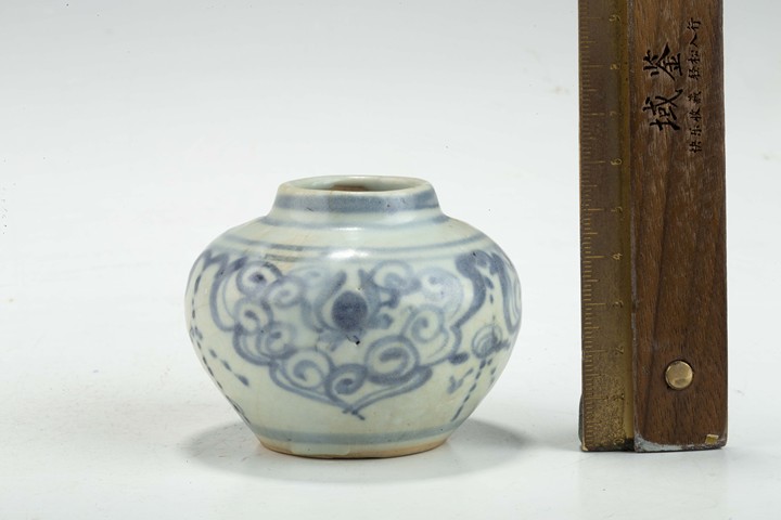 古玩陶瓷明中·青花如意花卉紋水呈拍賣,當前價格752元
