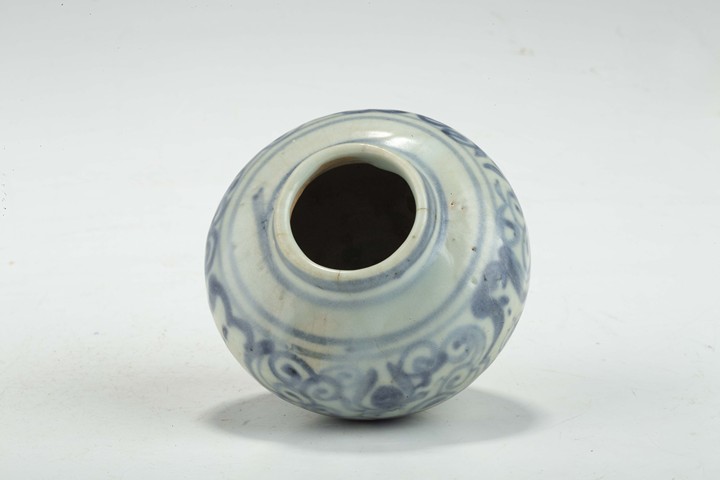古玩陶瓷明中·青花如意花卉紋水呈拍賣,當前價格752元