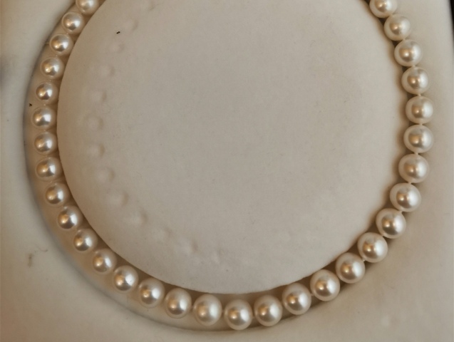 古玩玉器海水珍珠項鏈真品鑒賞圖