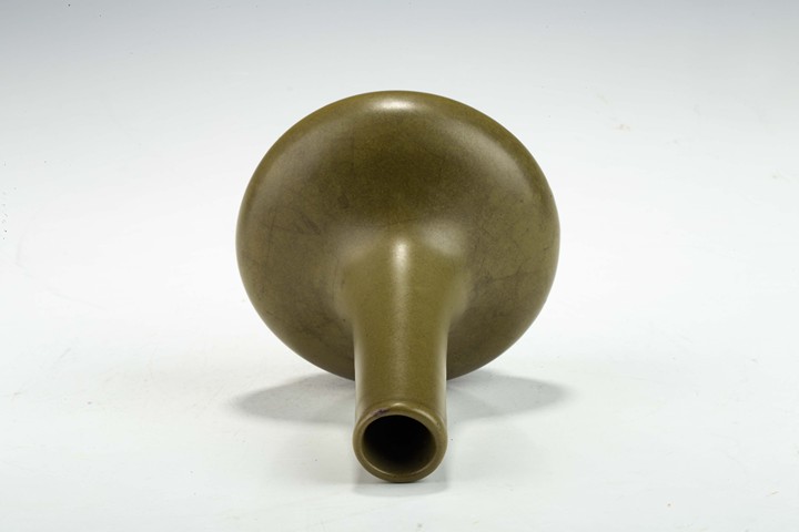 古玩陶瓷清末民初·茶葉末釉荸薺瓶拍賣(mài)，當(dāng)前價(jià)格3940元