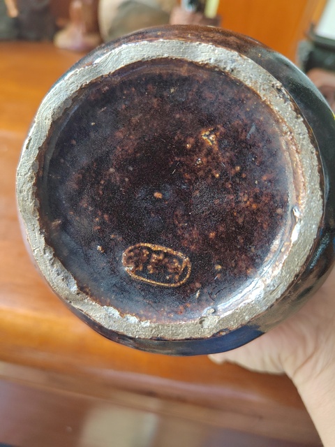 古玩陶瓷清代磁州窯黑釉玉壺春瓶真品鑒賞圖