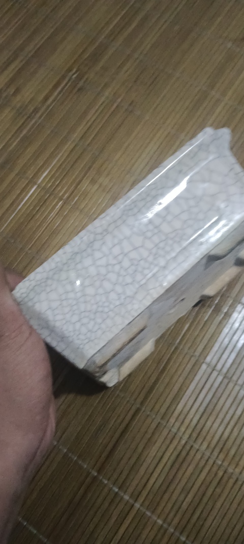古玩陶瓷哥釉花盆真品鑒賞圖