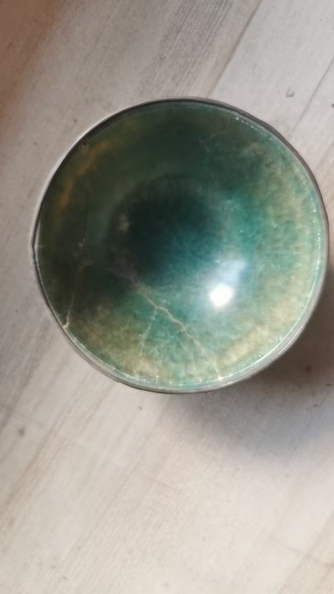 古玩玉器地方玉包鑲玉碗真品鑒賞圖
