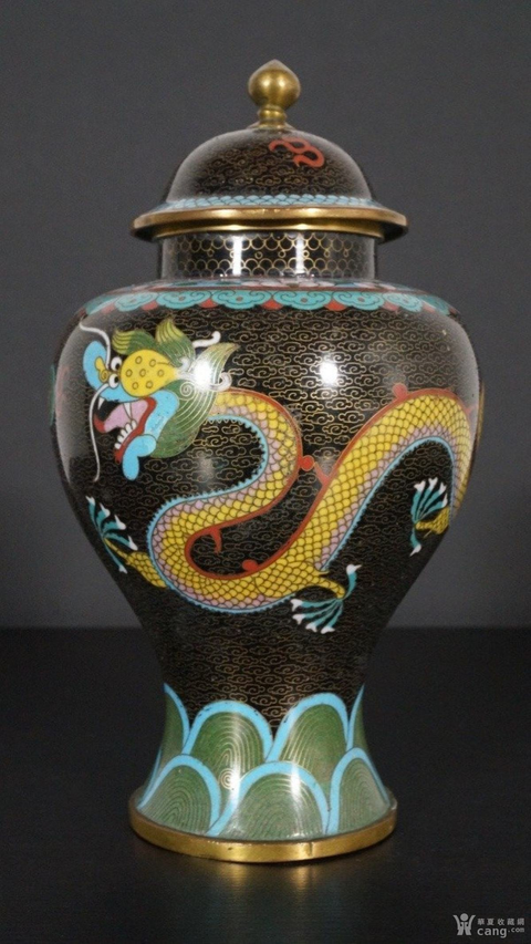 古玩雜項銅琺瑯罐真品鑒賞圖