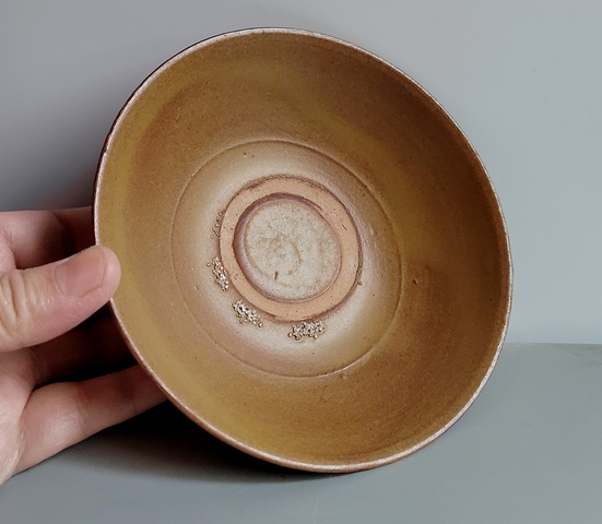 古玩陶瓷明代茶葉末釉茶碗拍賣，當前價格76元