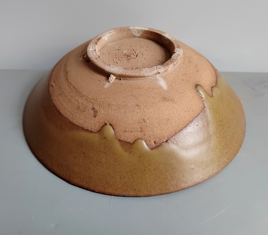 古玩陶瓷明代茶葉末釉茶碗拍賣，當前價格76元