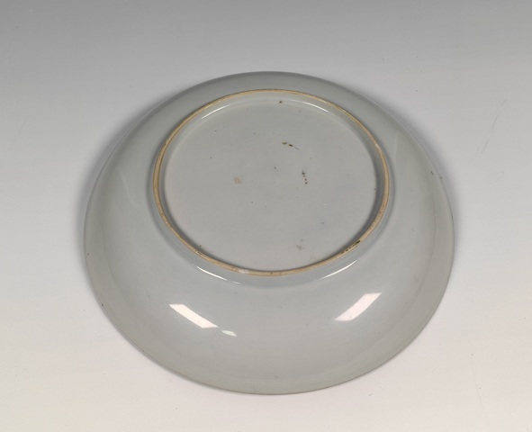 古玩陶瓷五彩牡丹圖盤真品鑒賞圖