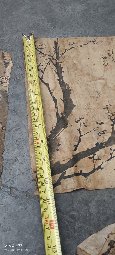 古玩字畫梅花四幀真品鑒賞圖