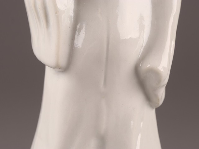 古玩陶瓷德化白瓷東方朔造像真品鑒賞圖