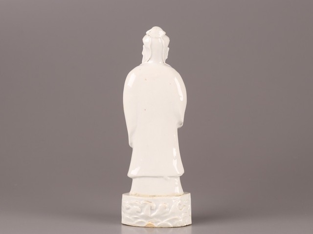 古玩陶瓷德化白瓷東方朔造像真品鑒賞圖