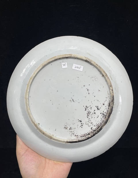 古玩陶瓷咸豐廣彩人物故事賞盤拍賣,當前價格1999元