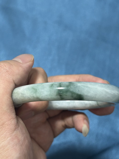 古玩玉器翡翠手鐲真品鑒賞圖