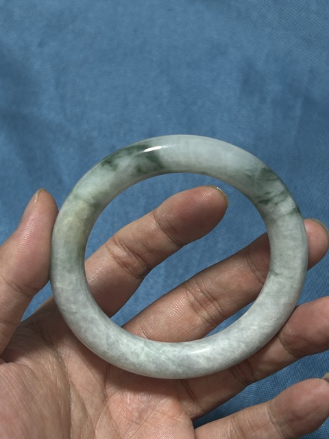 古玩玉器翡翠手鐲真品鑒賞圖