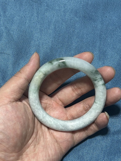 古玩玉器翡翠手鐲真品鑒賞圖