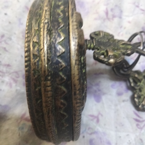 古玩銅器銅鎖真品鑒賞圖