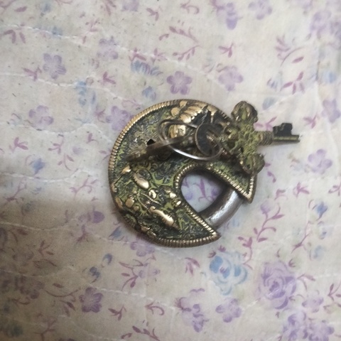 古玩銅器銅鎖真品鑒賞圖