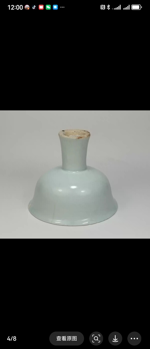 古玩陶瓷樞府釉龍紋高足杯真品鑒賞圖