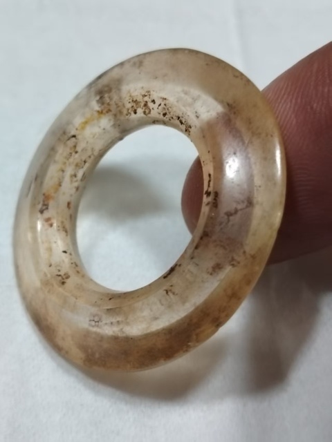 古玩玉器水晶雕“三才環”真品鑒賞圖