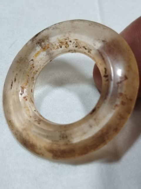 古玩玉器水晶雕“三才環”真品鑒賞圖