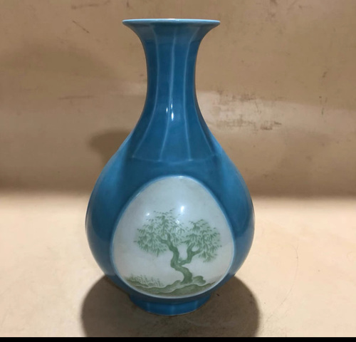 古玩陶瓷玉壺春瓶真品鑒賞圖