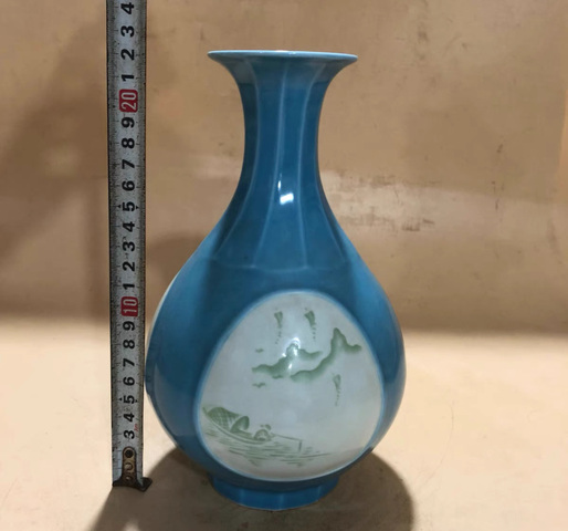 古玩陶瓷玉壺春瓶真品鑒賞圖