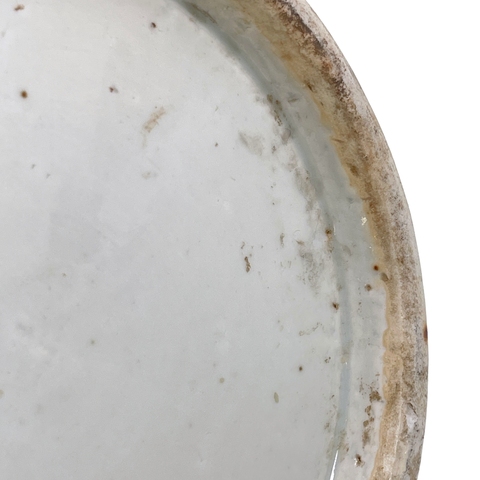 古玩陶瓷人物紋青花雙耳盤口瓶真品鑒賞圖