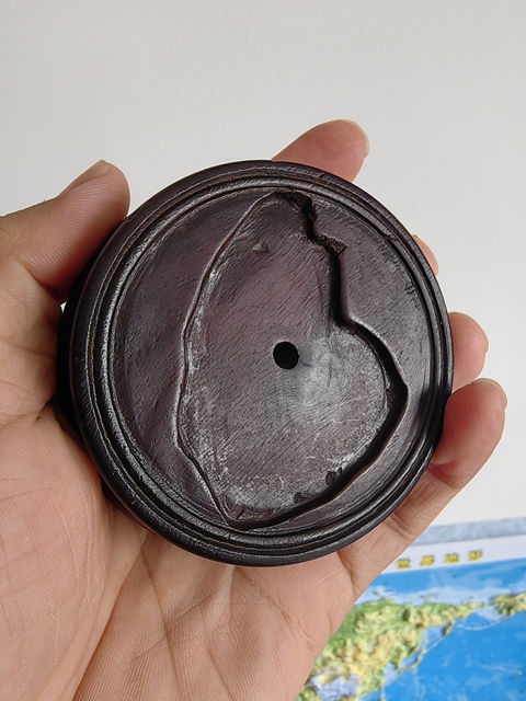 古玩雜項木座真品鑒賞圖