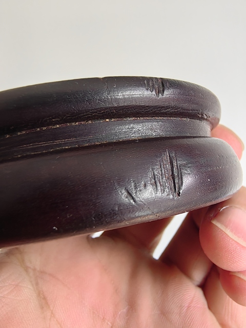 古玩雜項木座真品鑒賞圖