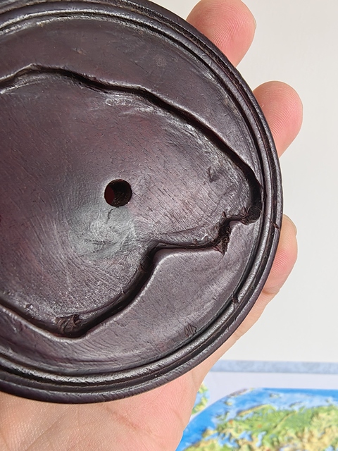 古玩雜項木座真品鑒賞圖