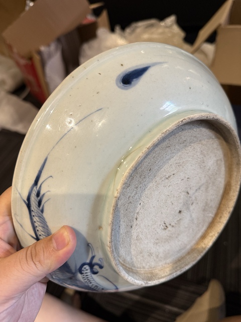 古玩陶瓷青花盤真品鑒賞圖