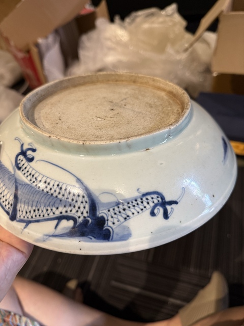 古玩陶瓷青花盤真品鑒賞圖