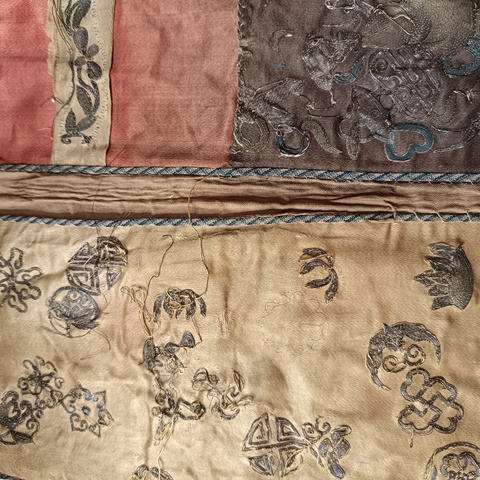 古玩雜項刺繡里皮夾真品鑒賞圖