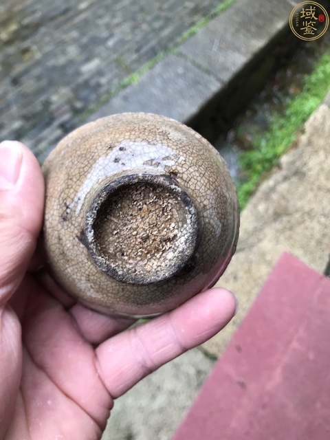 古玩陶瓷哥釉杯真品鑒賞圖