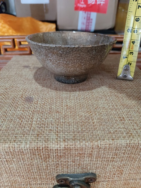 古玩陶瓷罕見珍品明代哥窯茶盞拍賣，當前價格5980元