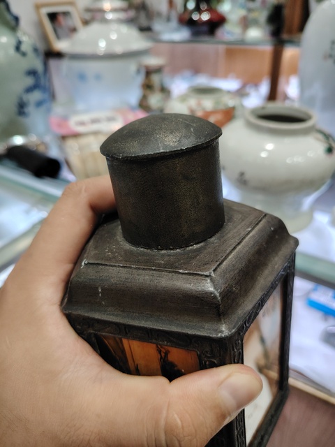 古玩銅器茶葉罐真品鑒賞圖