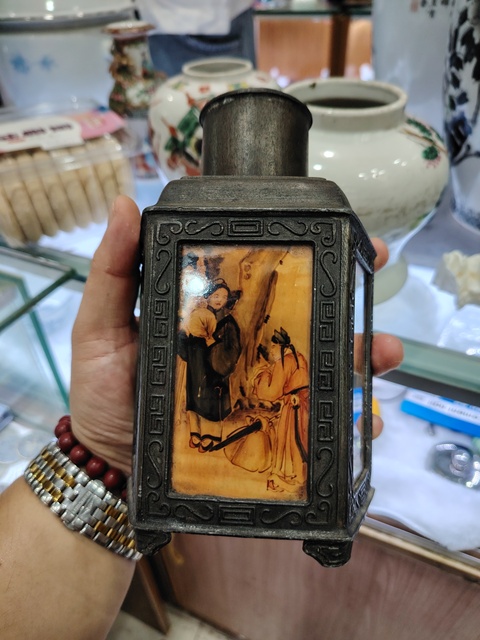 古玩銅器茶葉罐真品鑒賞圖