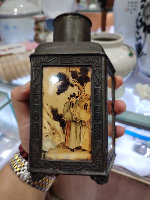 古玩銅器茶葉罐真品鑒賞圖