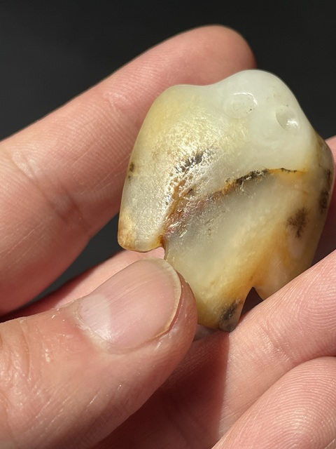 古玩玉器仿古玉梟真品鑒賞圖