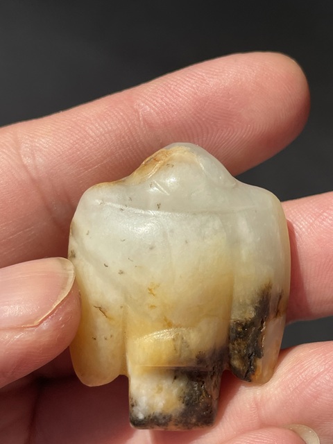 古玩玉器仿古玉梟真品鑒賞圖