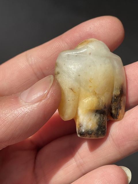 古玩玉器仿古玉梟真品鑒賞圖